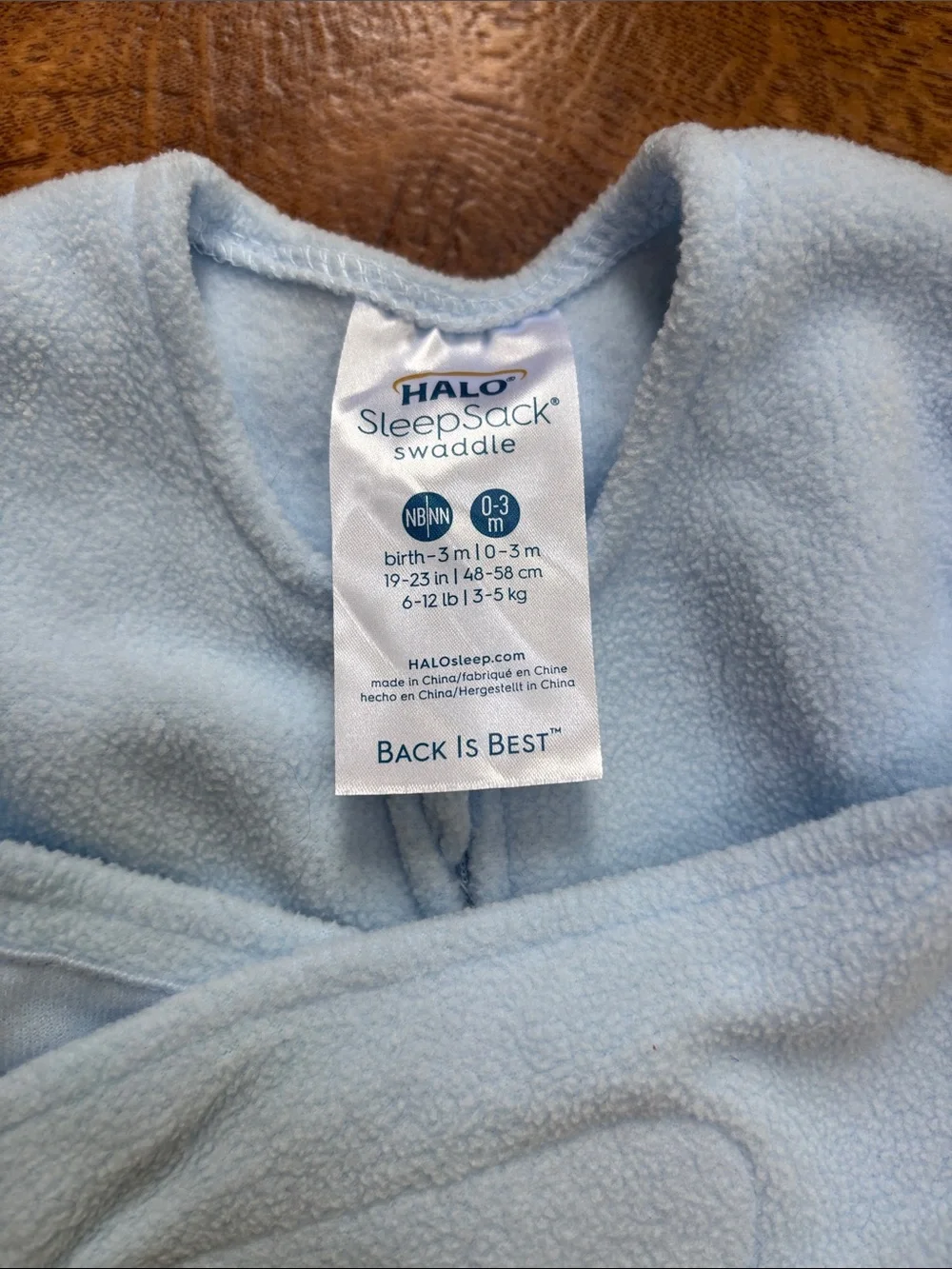 Halo 2-Pack Wearable Sleep Sacks in Light Blue and Cream